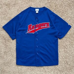 Vintage Y2K Texas Rangers Blank Jersey MLB Logo Athletic Size Large Baseball